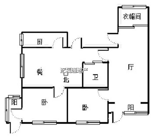 武装部小区2室2厅1卫户型图