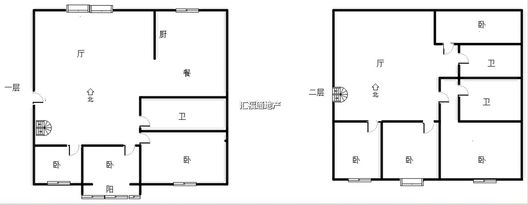 东方家园8室3厅3卫户型图