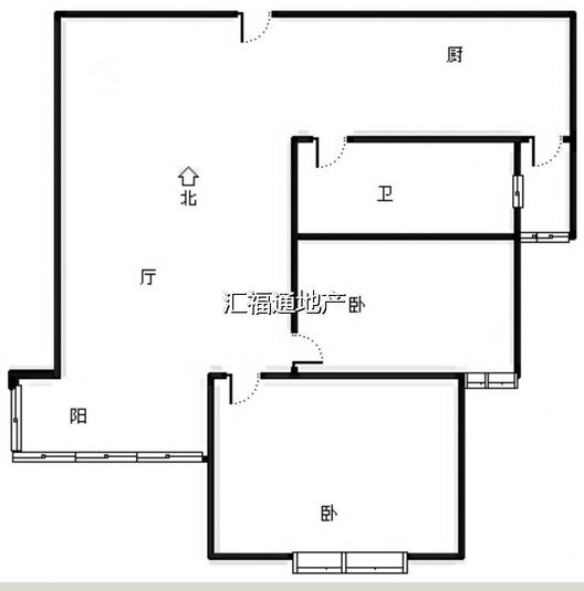 天伦湾嘉园2室2厅1卫户型图