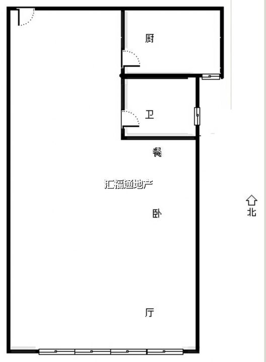 卓悦城北京未1室1厅1卫户型图