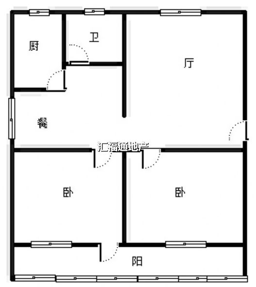 华光小区2室2厅1卫户型图