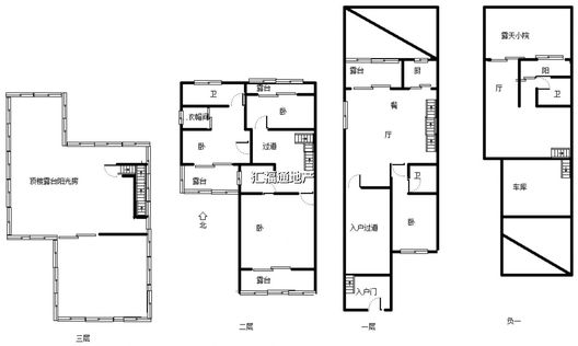 K2狮子城4室2厅3卫户型图