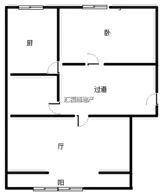 三五四三社区居民委员会1室1厅1卫户型图