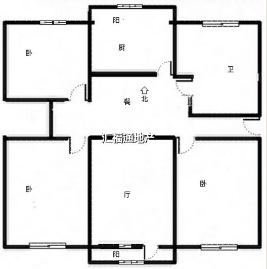 公安局家属小区3室2厅1卫户型图