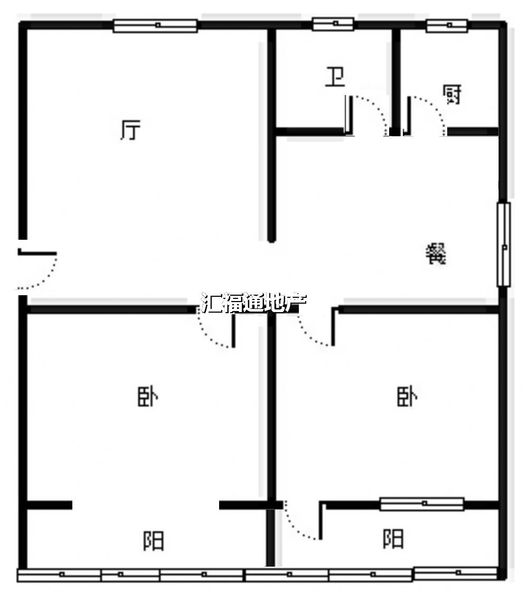 华光小区2室2厅1卫户型图