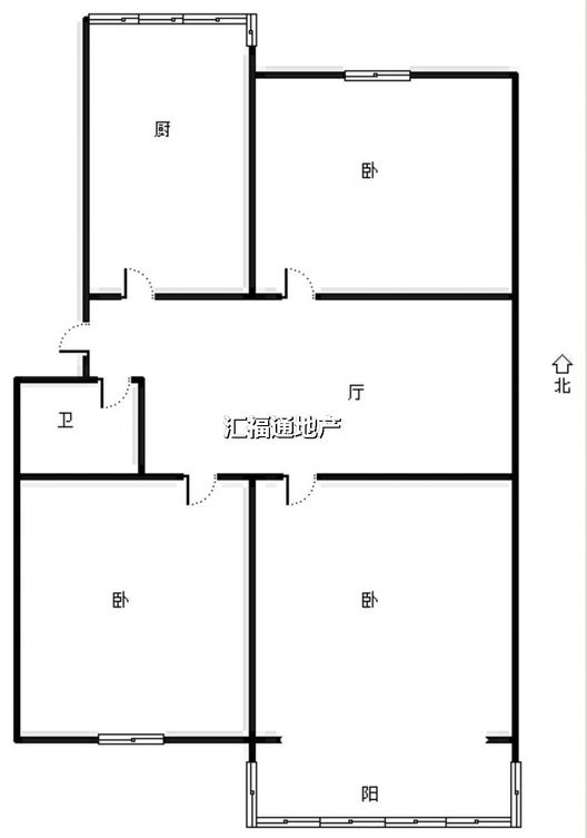 晨光小区3室2厅1卫户型图
