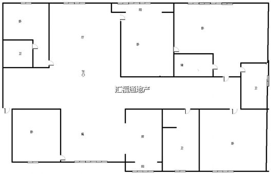 幸福嘉园5室2厅3卫户型图