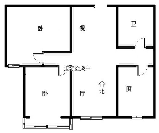 宏远裕隆2室2厅1卫户型图