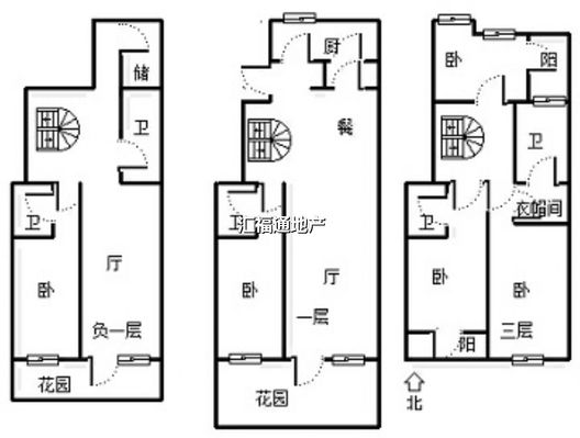 鸿坤理想湾4室3厅3卫户型图