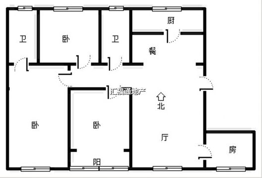 金竹花园4室2厅2卫户型图
