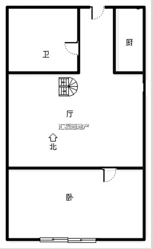 8090（新怡家园自由）3室1厅2卫户型图