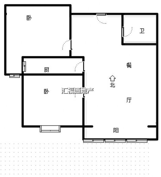 香邑溪谷一期2室1厅1卫户型图