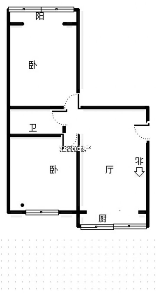 怡安小区2室2厅1卫户型图