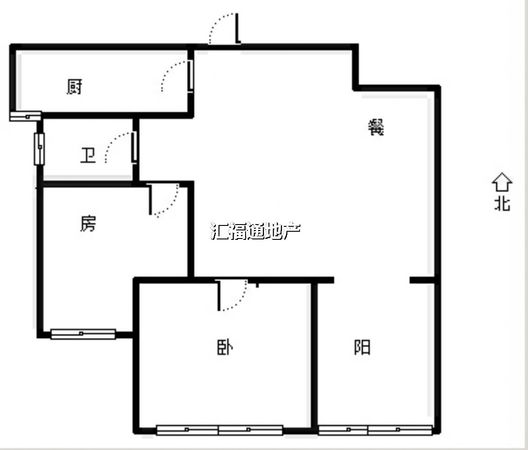 名流一品2室2厅1卫户型图