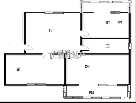华阳小区2室1厅1卫户型图