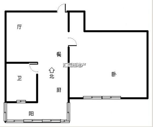 研制厂小区1室1厅1卫户型图