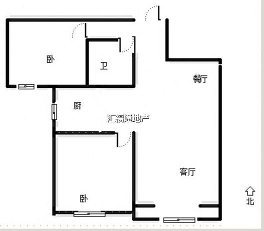 联合七号院2室2厅1卫户型图