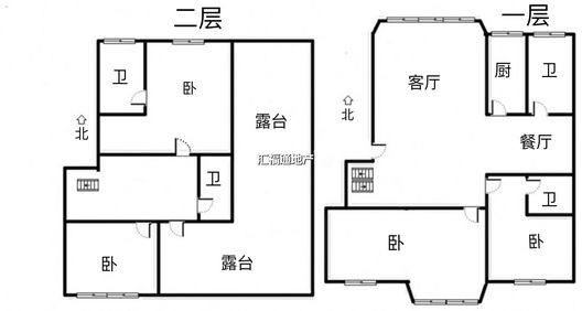 东方家园4室2厅4卫户型图