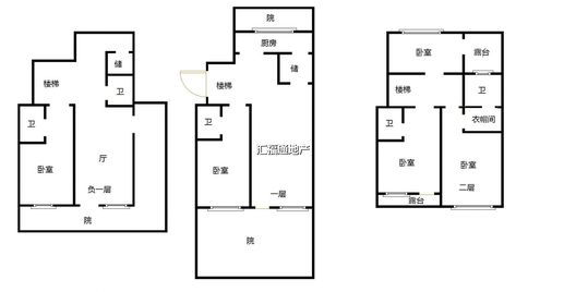 鸿坤理想湾（别墅）6室3厅3卫户型图