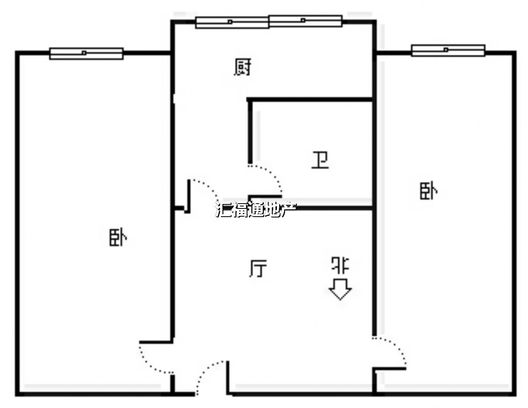 一七三小区2室1厅1卫户型图