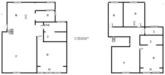 嵘御航城4室3厅2卫户型图