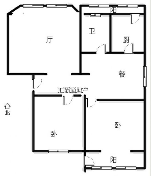 康乐小区2室2厅1卫户型图