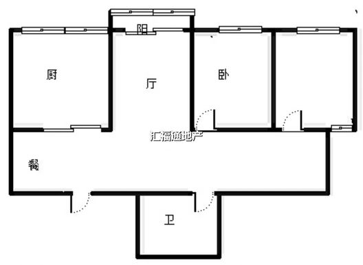 仁和小区2室2厅1卫户型图
