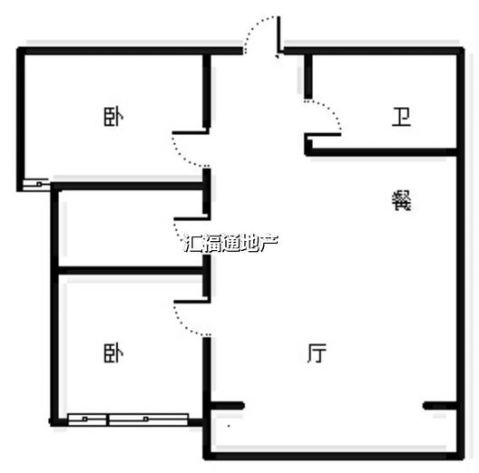 北新家园（锦绣范阳）2室2厅1卫户型图