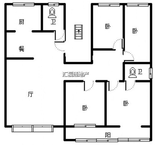 审计局小区4室2厅2卫户型图