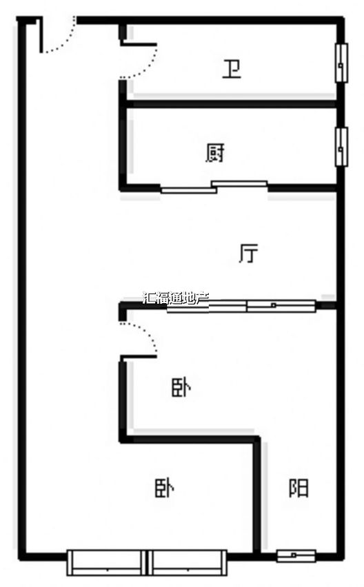 弘德缘（豪门庄园三期）2室1厅1卫户型图