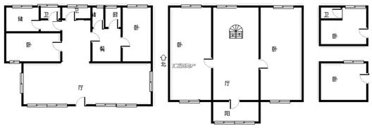华阳别墅6室3厅3卫户型图