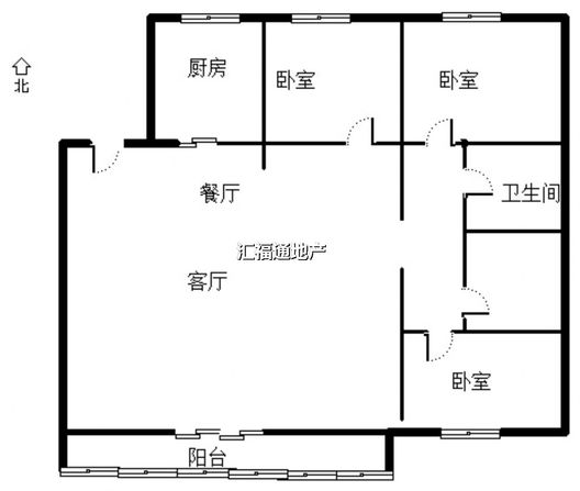 燕赵花园3室2厅2卫户型图