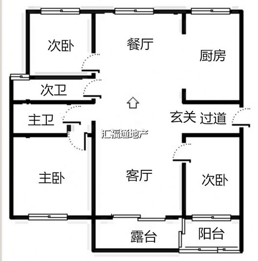 燕赵花园3室2厅2卫户型图