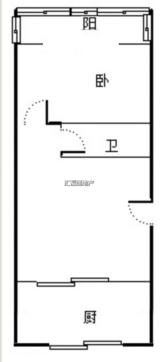 金阳家园1室1厅1卫户型图