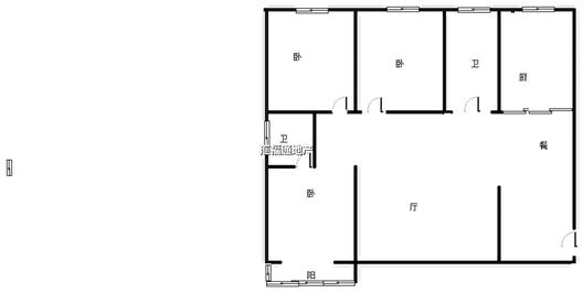 联合七号院3室2厅2卫户型图