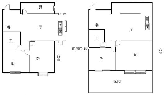 新加坡花园4室4厅2卫户型图