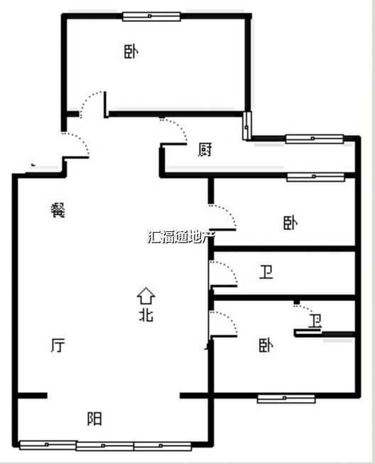 文保所小区3室2厅2卫户型图