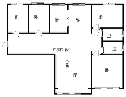 香邑溪谷上园4室2厅2卫户型图
