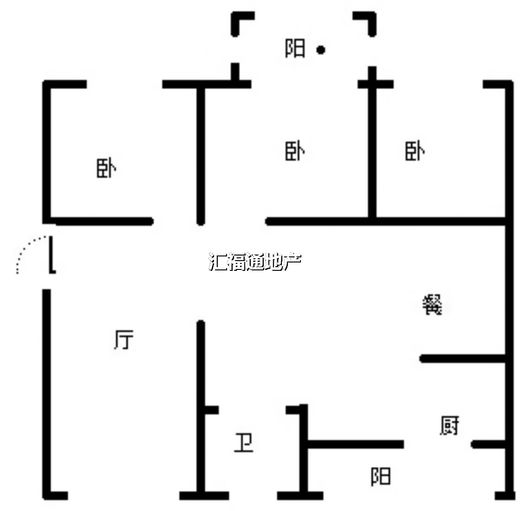 农业局小区3室2厅1卫户型图