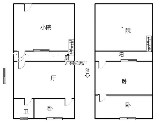 方泽小区3室1厅1卫户型图