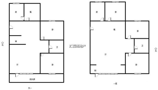 新加坡花园6室4厅2卫户型图