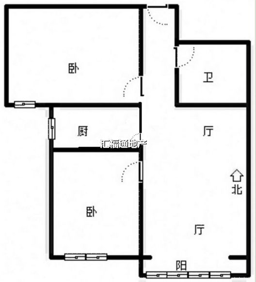 双馨佳园2室2厅1卫户型图