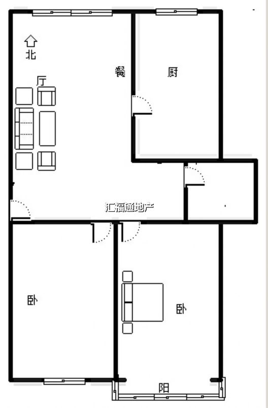 宏远家园2室2厅1卫户型图