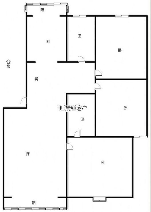 同善园小区3室2厅2卫户型图