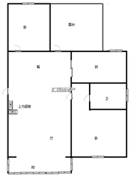 燕赵花园2室2厅1卫户型图