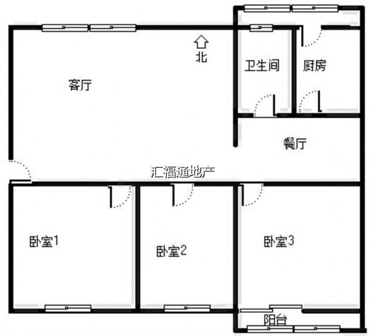 农业局小区2室2厅1卫户型图