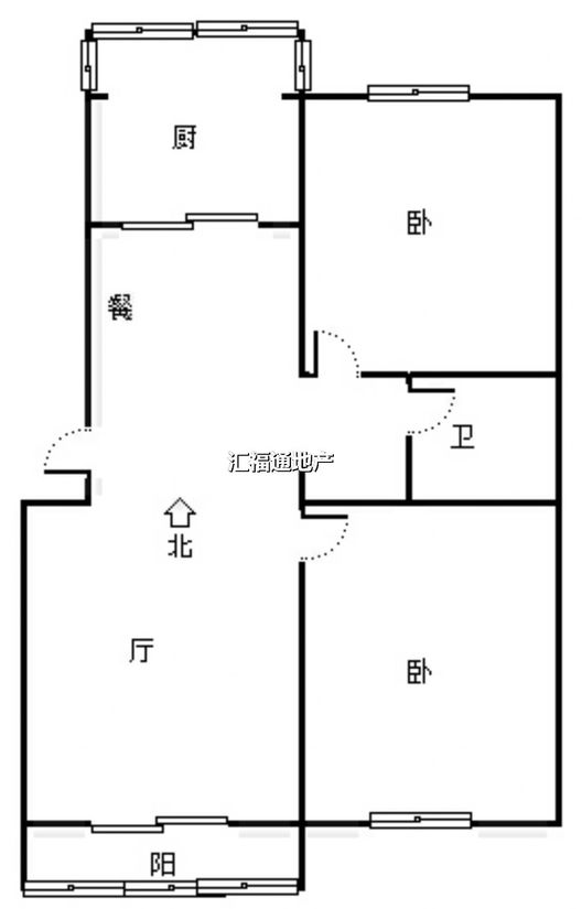 怡安小区2室2厅1卫户型图