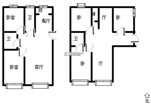 K2狮子城5室3厅2卫户型图