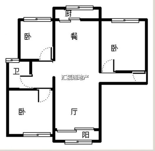 新怡家园小区3室2厅1卫户型图