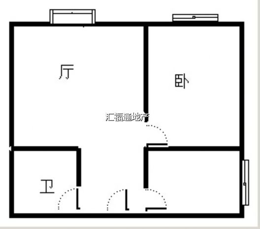 九里京城1室1厅1卫户型图